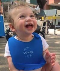 baby with bib